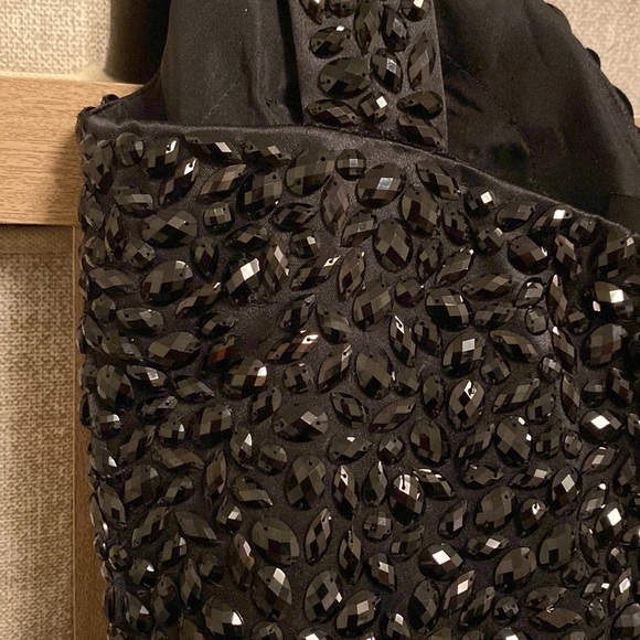 Jovani black and silver rhinestone short prom fit and flare dress size 2 - Picture 12 of 12